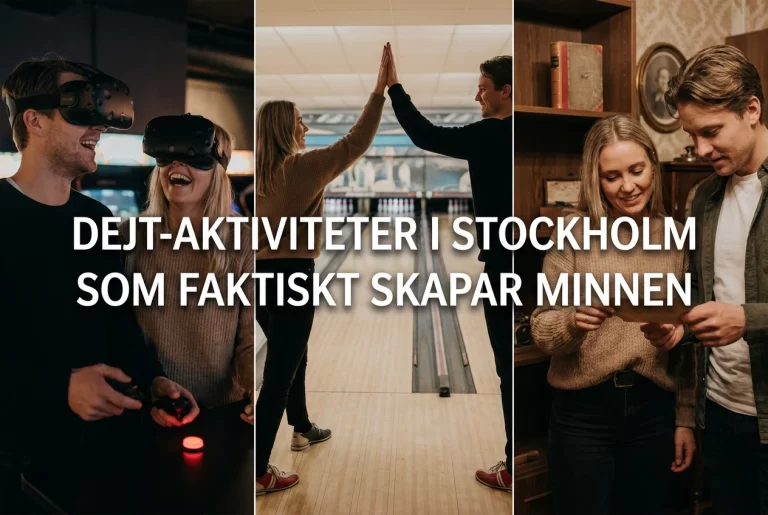 Professional header image for list-based article: Dejt-aktiviteter i Stockholm som faktiskt skapar minnen