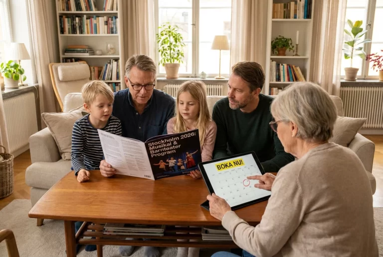 Professional header image for list-based article: Musikal och barnteater i Stockholm 2026: föreställningar ...