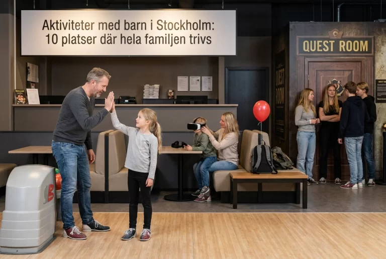 Professional header image for list-based article: Aktiviteter med barn i Stockholm: 10 platser där hela fam...